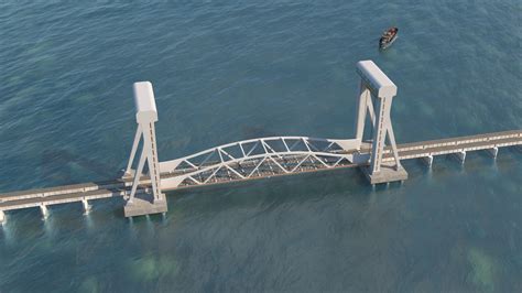 Railway Vertical Lift Bridge - Pamban Bridge - MC2