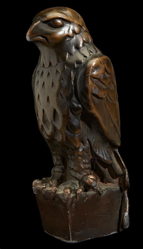 The iconic lead statuette of the Maltese Falcon from the 1941 film of the same name