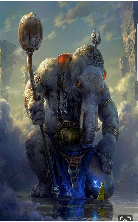 50 Awesome Pics That Will Entertain Your Brain | Fantasy art, Elephant god, Mythical creatures