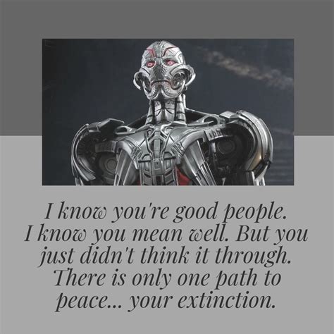 Ultron Quotes | Text & Image Quotes | QuoteReel