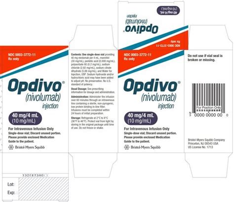 Opdivo - FDA prescribing information, side effects and uses