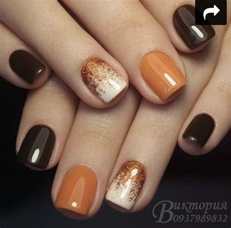 50 November Nail Art ideas and Autumn Color Combos to try on this ...