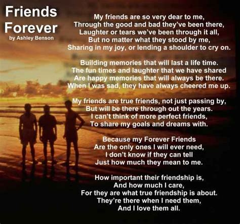 Poetry Greeting Cards - Friendship Poem - Friends Forever