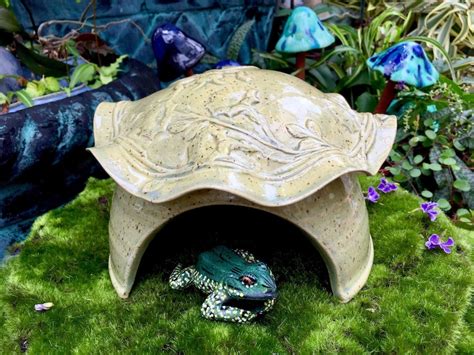 Ceramic Toad House Frog House Handmade Toad Abode | Etsy