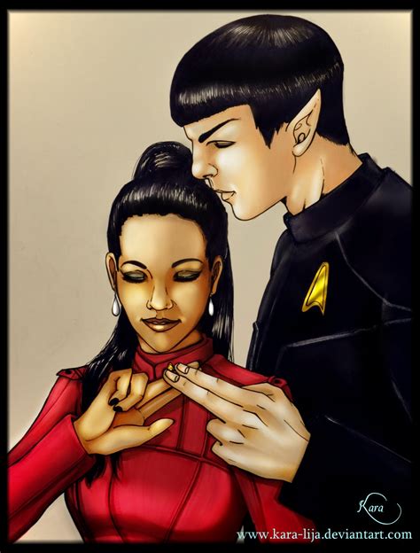 Spock and Uhura - Spock & Uhura Fan Art (26341544) - Fanpop