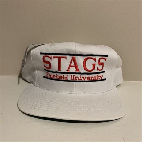 VTG Fairfield University Stags Split Bar Snapback Hat Deadtock NWT New ...