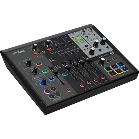 Yamaha AG08-B Black 8-Channel Mixer/USB Interface for IOS/Mac/PC ...