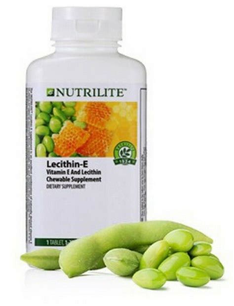 NUTRILITE AMWAY LECITHIN-E VITAMIN E CHEWABLE DIET NATURAL 150/270 TABLETS - Vitamins & Minerals