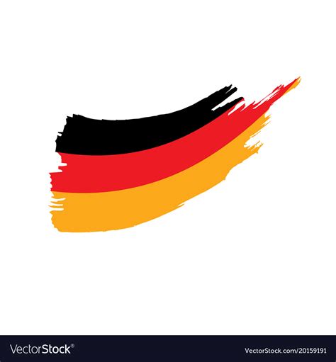 Germany flag Royalty Free Vector Image - VectorStock