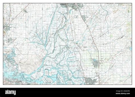 Lodi, California, map 1993, 1:100000, United States of America by Timeless Maps, data U.S ...