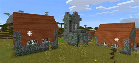 -2051699104: Savannah Zombie Village | Minecraft PE Seeds