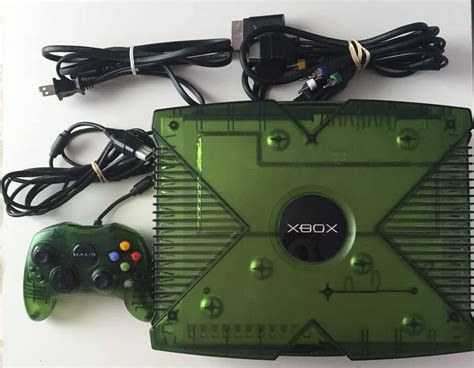 Microsoft Xbox Original System Green Halo Console plandetransformacion ...