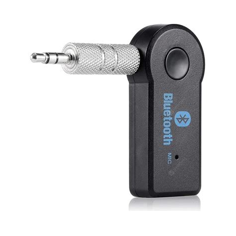 Aux Adapter For Bluetooth, Compatible With Cars, With Microphone - Black