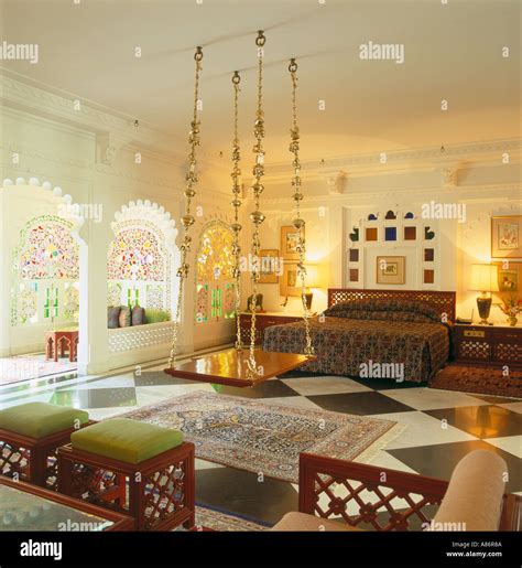 Interior Lake Palace Udaipur India Stock Photo - Alamy