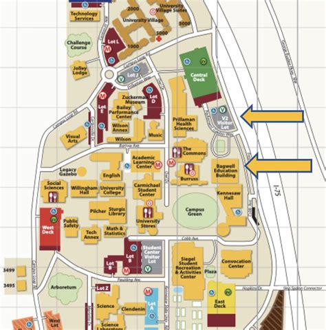 KSU Kennesaw Campus Map