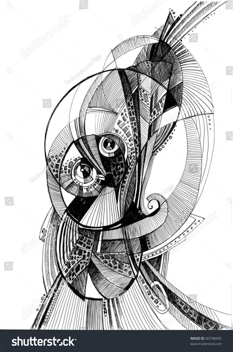 Unusual Abstract Pencil Drawing: illustrazione stock 60748405 | Shutterstock