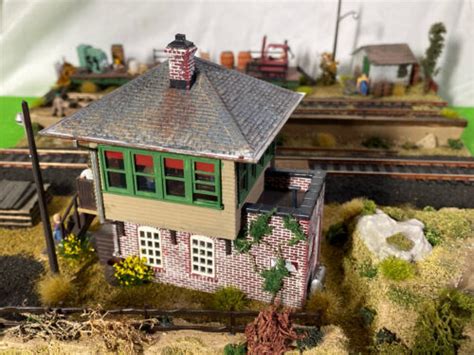 Pro Built Model Train DISPLAY DIORAMA / PHOTO BACKGROUND ~ HO Scale ...