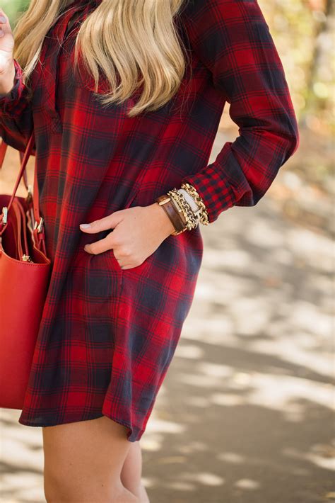 Outfit | Fall Flannel Dress - SHOP DANDY | A florida based style and beauty blog by Danielle