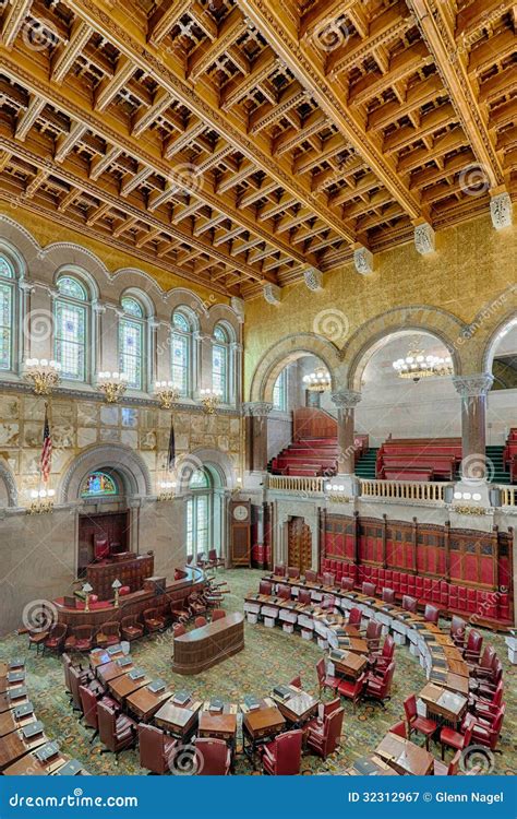 New York State Senate Chamber Stock Image - Image of chairs, landmark: 32312967