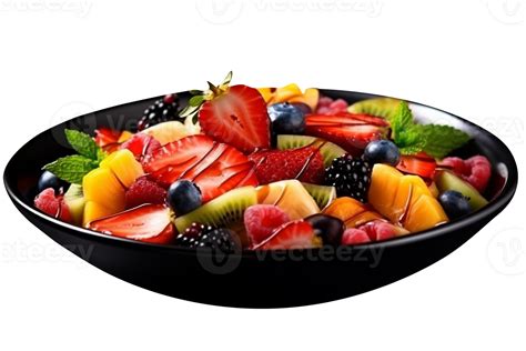 Fresh tasty mix fruit salad isolated on transparent background 27144652 PNG