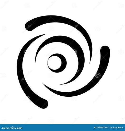 Drop Swirling Water Simple Vector Illustration. Stock Illustration ...