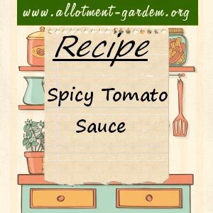 Spicy Tomato Sauce Recipe - Allotment Garden Recipes
