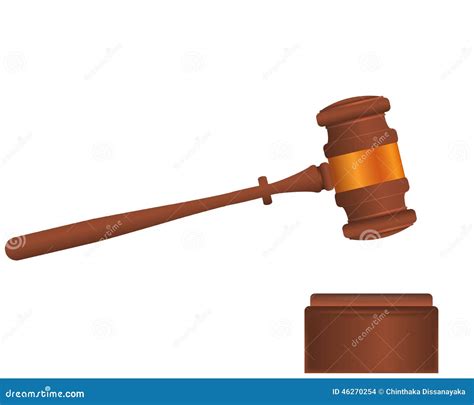 Judge Hammer stock illustration. Illustration of decisions - 46270254