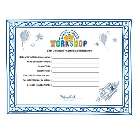 Full Epic Build A Bear Birth Certificate Within South African Birth Certificate Template Birth ...