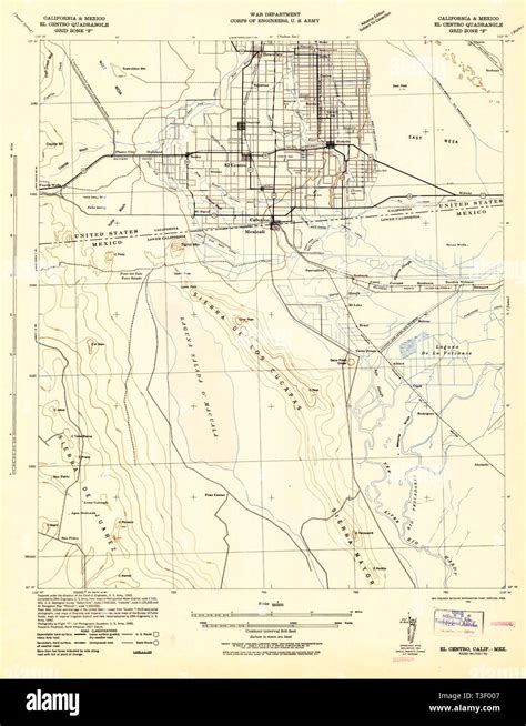 Map of el centro california hi-res stock photography and images - Alamy