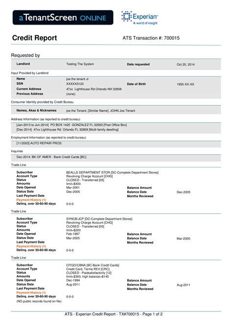 Free Credit Report Printable Form - Printable Templates
