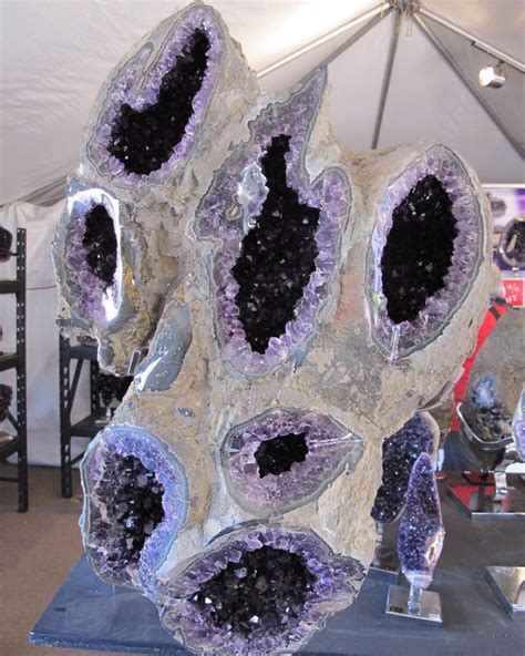 Amethyst Geode Formation Tucson Gem and Mineral Show | #Geology # ...