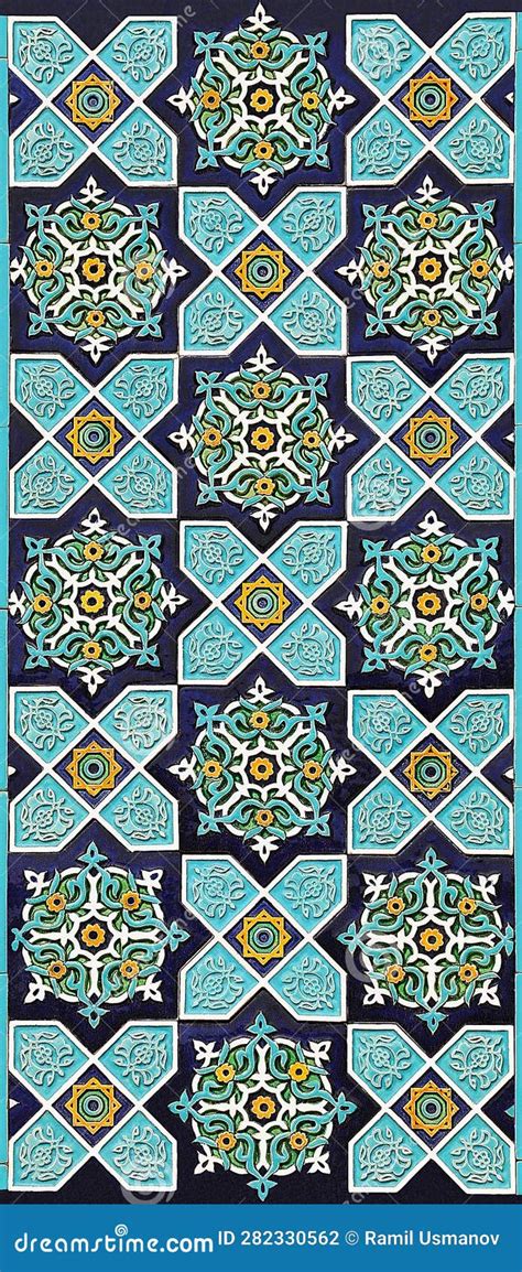 Arabic Architectural Patterns Colored. Stock Photo - Image of floral ...