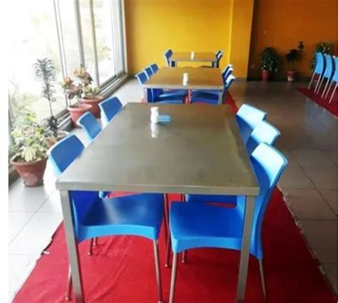 Stainless Steel Dining Table, 8 Seater at Rs 26000/piece in Mohali | ID ...