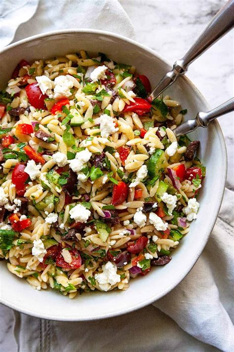 Greek Orzo Salad | Foodtasia