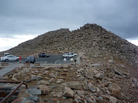 Parking at the summit: Mount Evans, Colorado