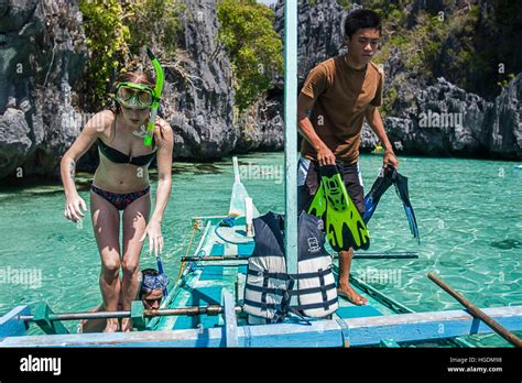 Snorkeling Bacuit Archipelago Palawan Philippines Stock Photo - Alamy