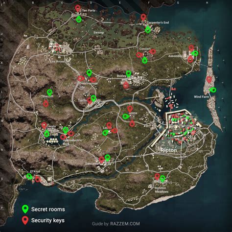 PUBG Deston secret rooms and security keys locations - complete guide ...