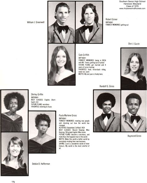 Southern Senior High School Class of 1976 Yearbook Photos - Airplanes and Rockets