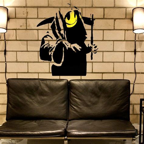 Banksy Grim Reaper Stencil Home decor art craft painting - Ideal Stencils Ltd | eBay