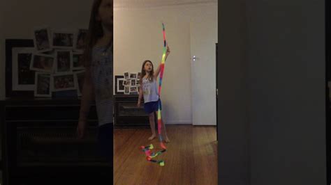 Ribbon dance tutorial at home - YouTube