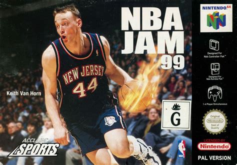 NBA Jam 99 (1998) Nintendo 64 box cover art - MobyGames