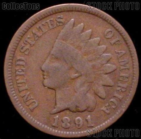 1891 Indian Head Cent Variety 3 Bronze G-4 or Better Indian Penny - $2.99