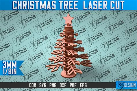 Christmas Tree Laser Cut SVG Graphic by flydesignsvg · Creative Fabrica