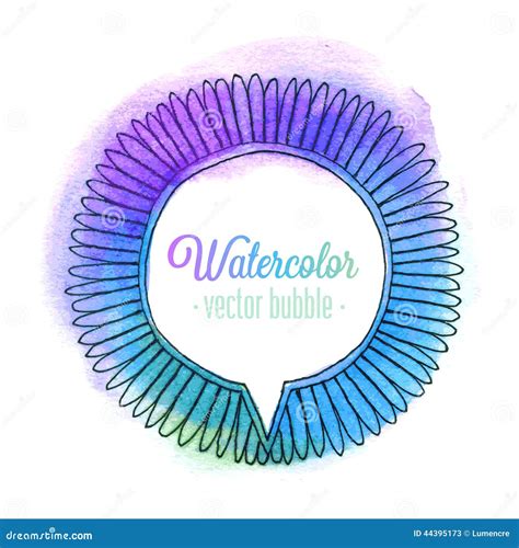 Watercolor bubble. stock vector. Illustration of artistic - 44395173