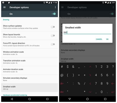 Android N’s hidden DPI setting activates a tablet UI on your phone ...