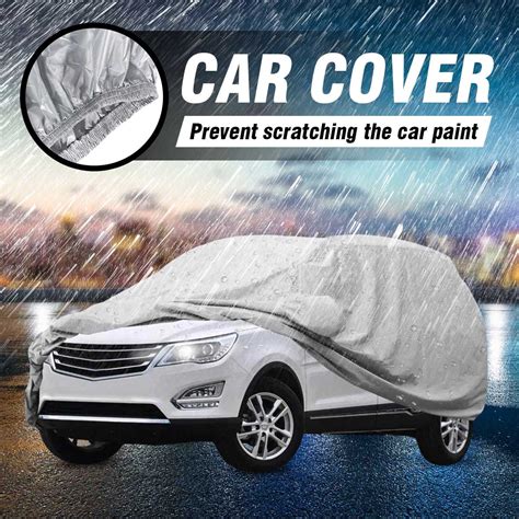 SUV Car Cover- Full Breathable UV Dust Waterproof Sun Snow Heat ...