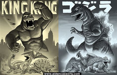 KING KONG and GODZILLA by DadaHyena on DeviantArt