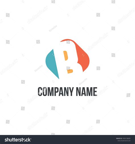 Vector Letter B Logo Design Minimalist Stock Vector (Royalty Free ...