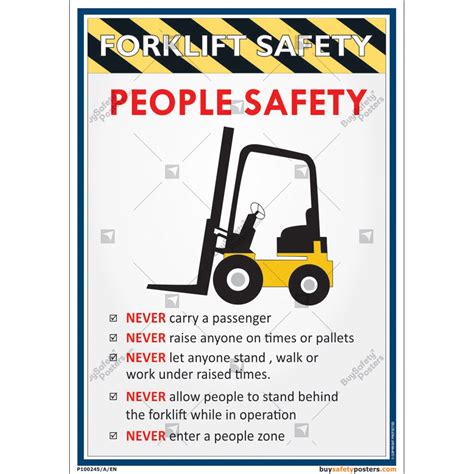 Download Forklift Safety Poster PNG - Forklift Reviews