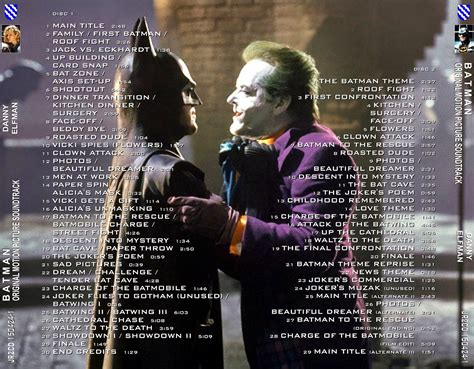 LE BLOG DE CHIEF DUNDEE: BATMAN Complete Score - Danny Elfman